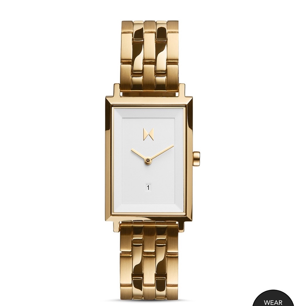 MVMT Charlie gold square watch